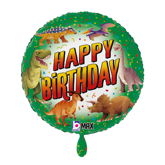 1 Ballon - Happy B-Day Dinosaur