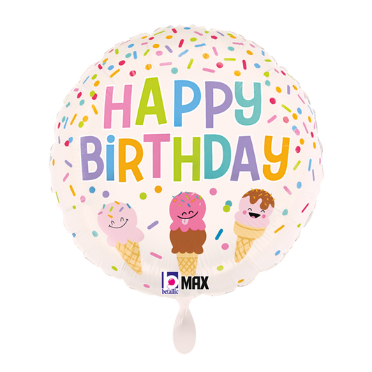 1 Ballon - Happy BDay ijshoorntje