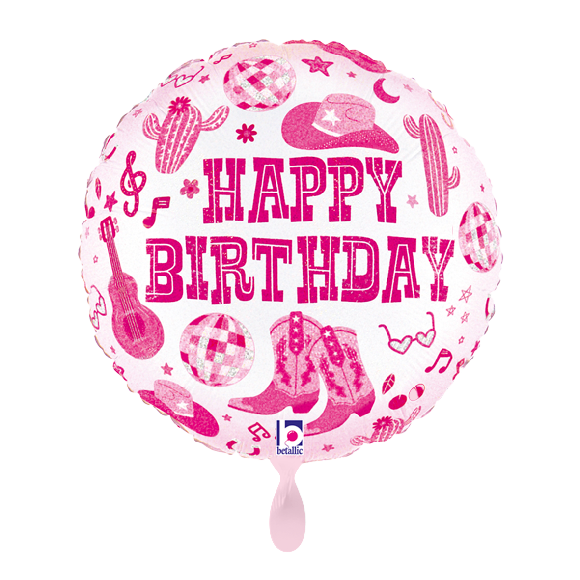 1 Ballon - Disco Cowgirl Verjaardag