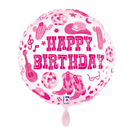 1 Ballon - Disco Cowgirl Verjaardag