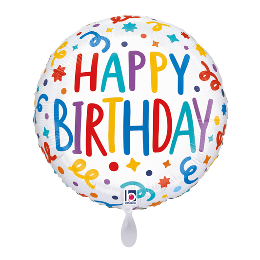 1 Ballon - Verjaardag Speelse Slingers