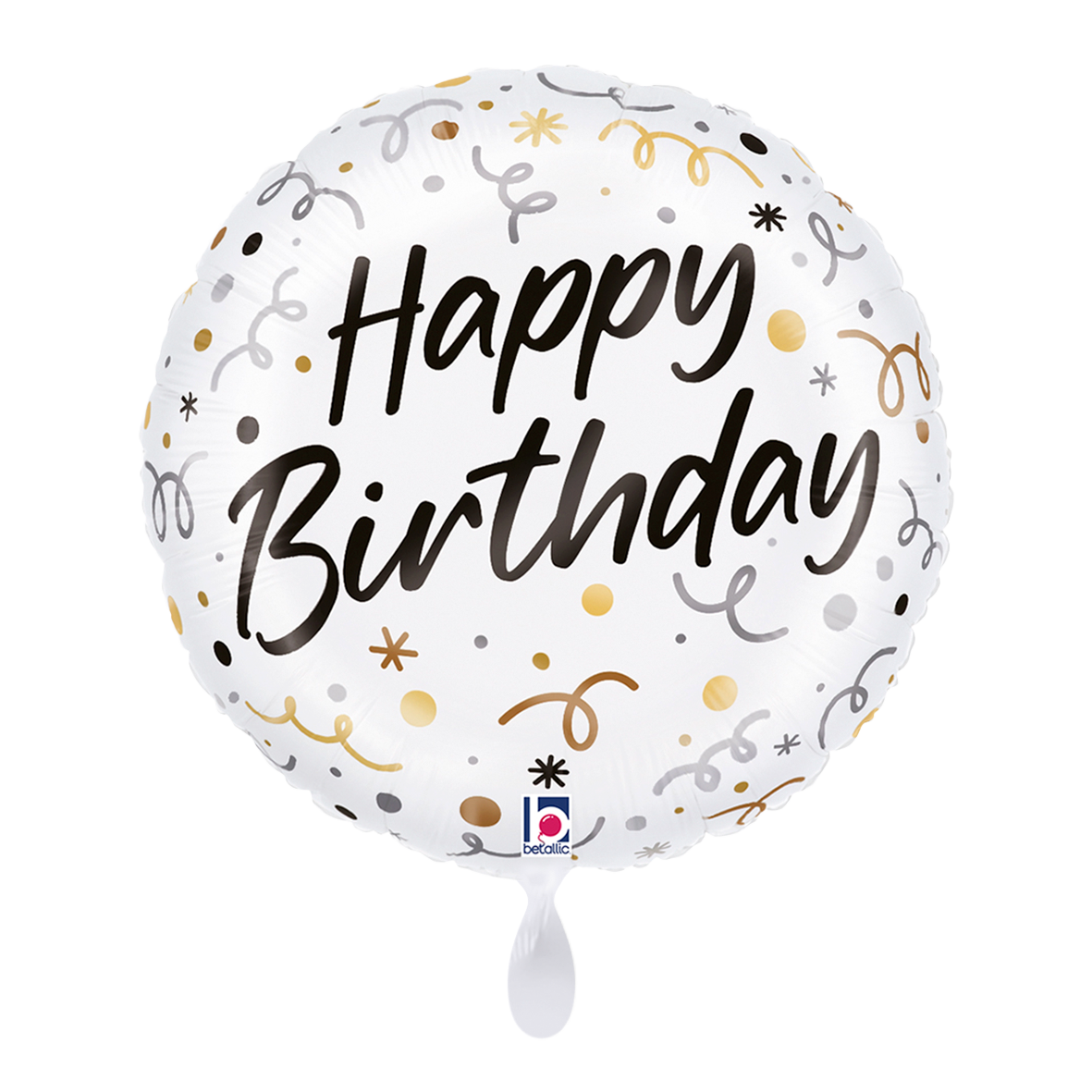 1 Ballon - Slinger verjaardag satijn