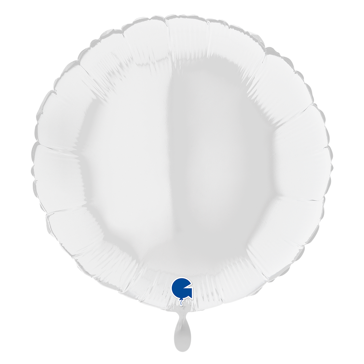 1 Ballon XL - Rond 31 inch Wit