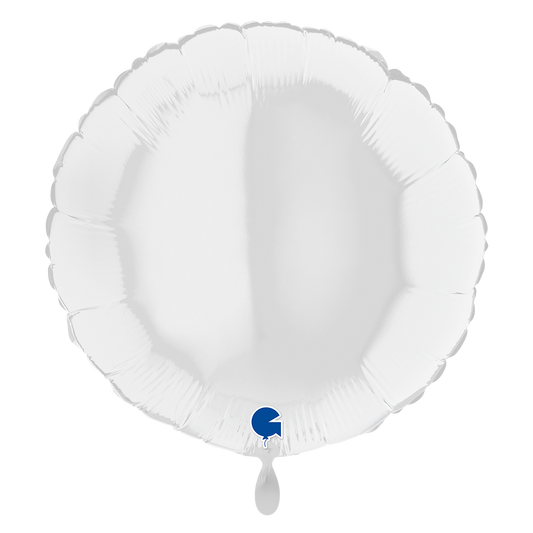 1 Ballon XL - Rond 31 inch Wit