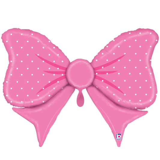 1 Ballon XXL – Roze Strik