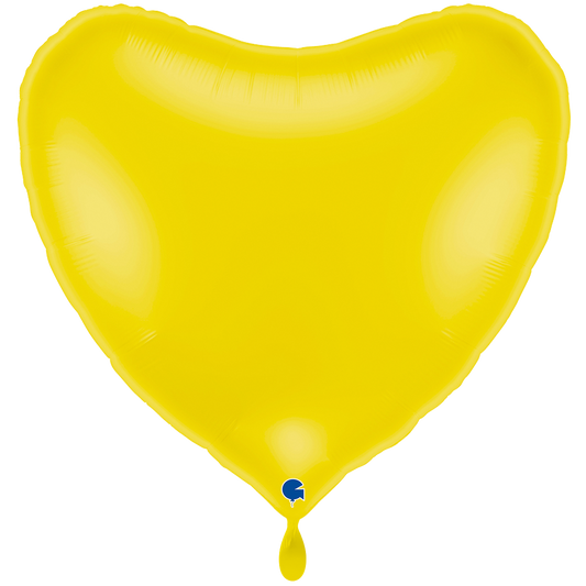 1 Ballon XXL - Hart - Pastelgeel
