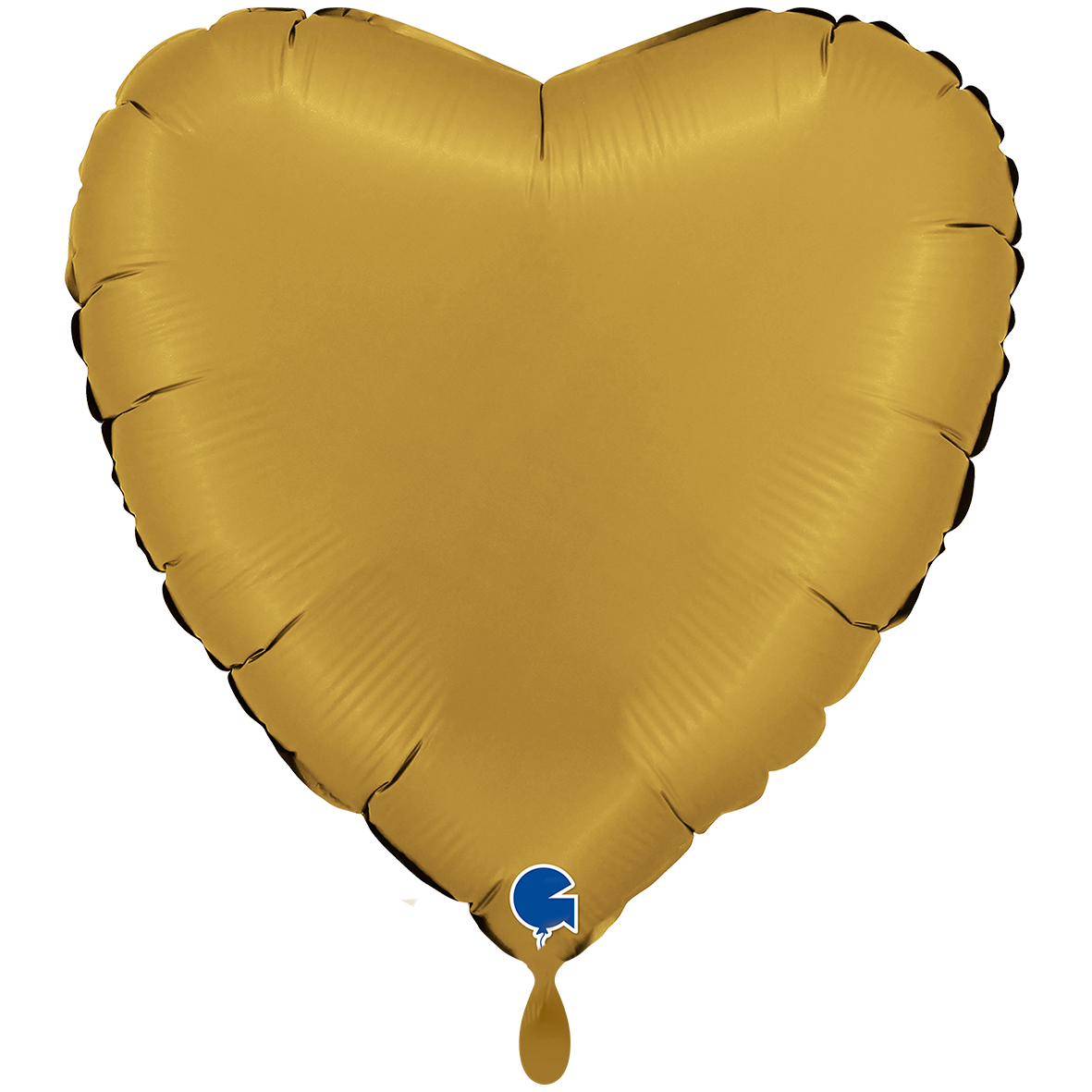 1 Ballon XXL - Hart - Satijn Goud