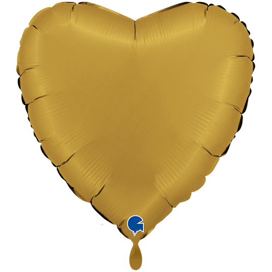1 Ballon XXL - Hart - Satijn Goud