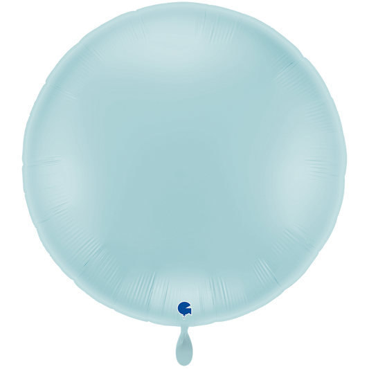 1 Ballon XXL - Rond - Pastelblauw