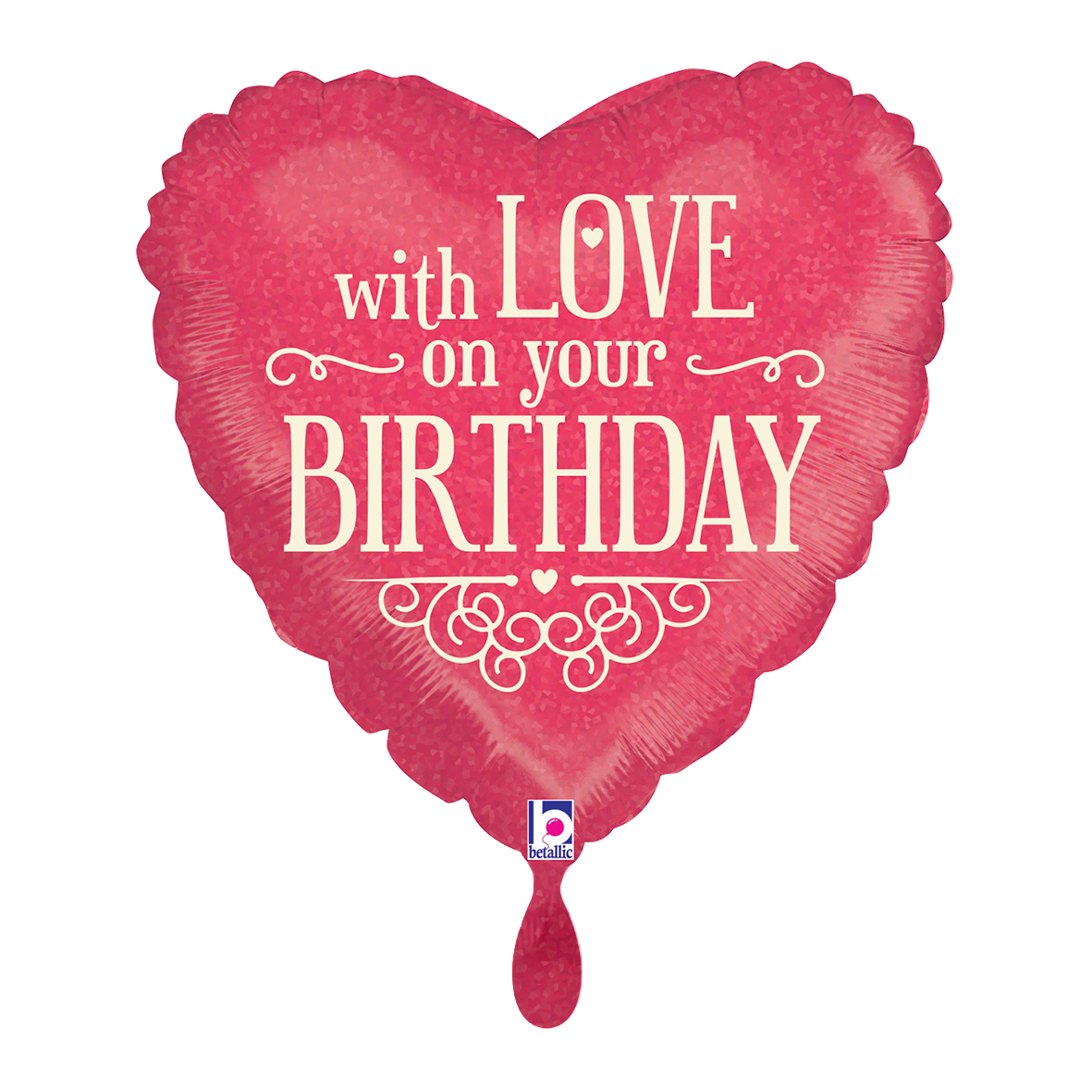 1 Ballon - Mit Liebe zum Geburtstag