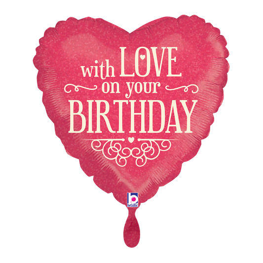 1 Ballon - Mit Liebe zum Geburtstag