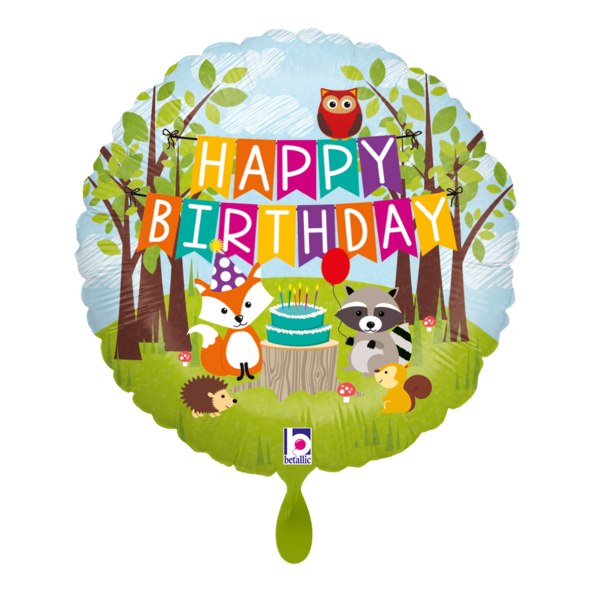 1 Ballon - Geburtstag im Wald