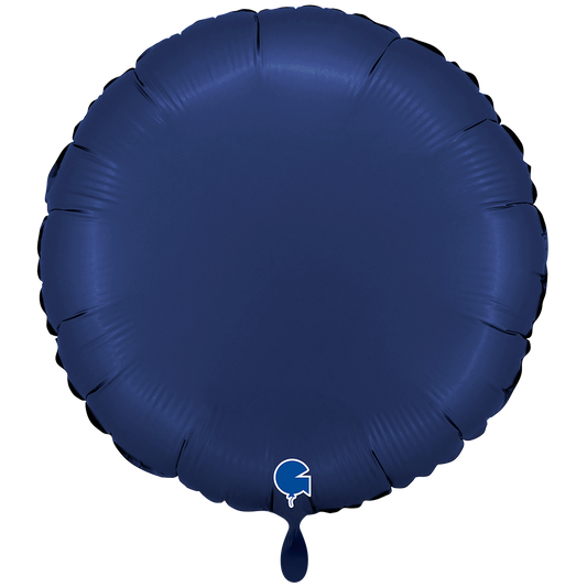 1 Ballon XXL - Rond - Satijn Blauw Marine