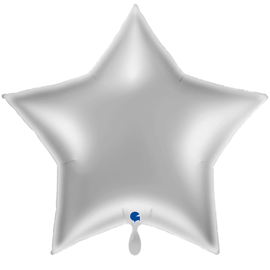 1 Ballon XXL - Ster - Zilver