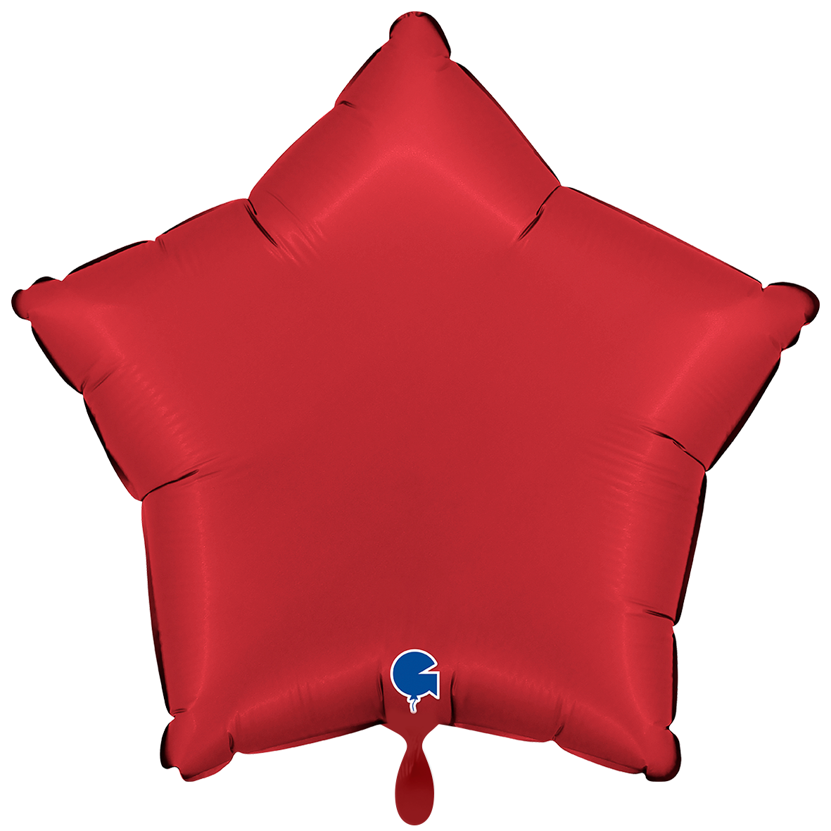 1 Ballon XXL - Stern - Satin Rubinrot
