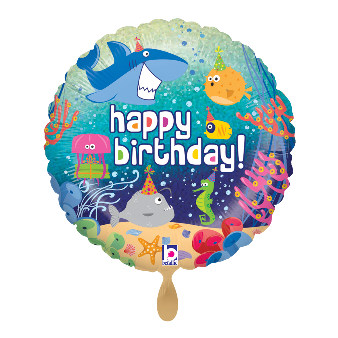 1 Ballon - Verjaardag Oceaan