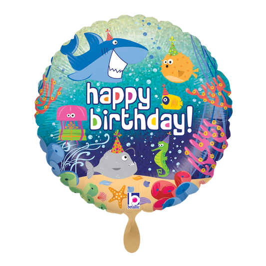 1 Ballon - Verjaardag Oceaan