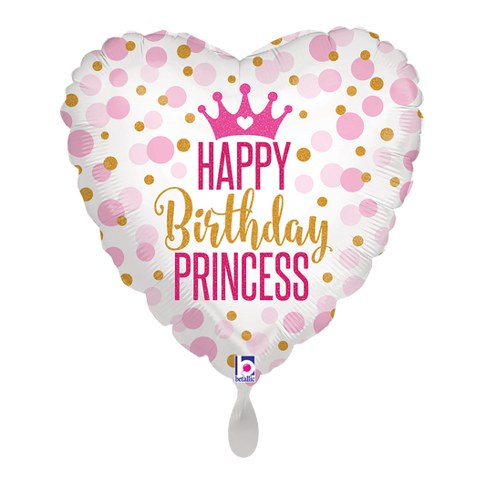 1 Ballon - Glitter Verjaardagsprinses