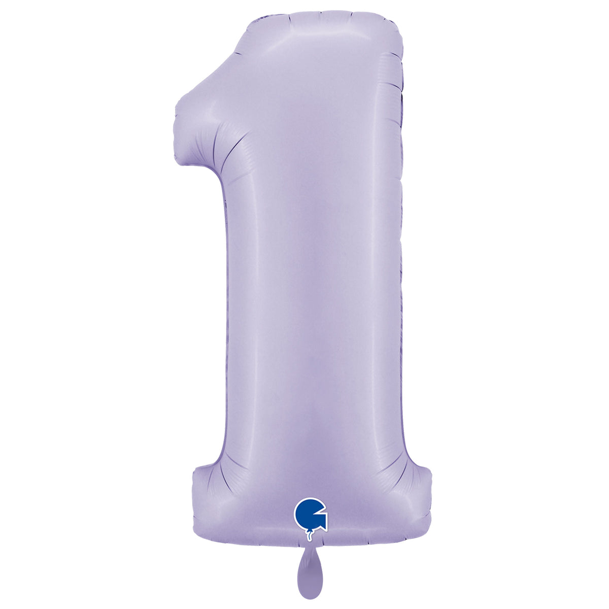 1 Ballon XXL - Zahl 1 - Satin Lila