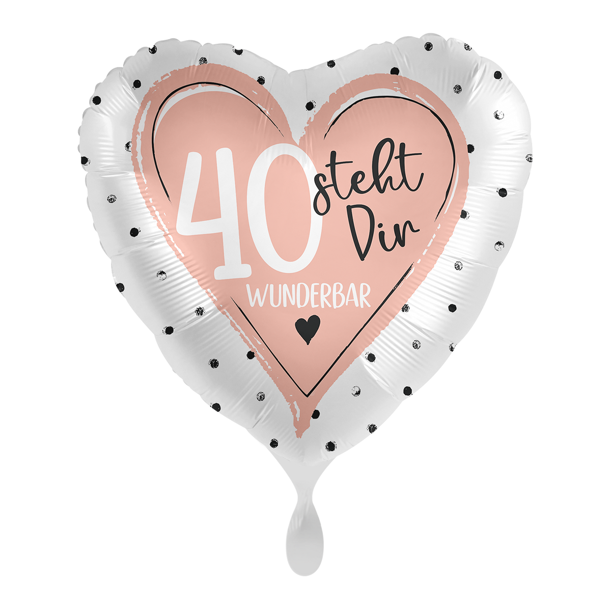 1 Ballon - Glanzend - 40 staat je prachtig - NL