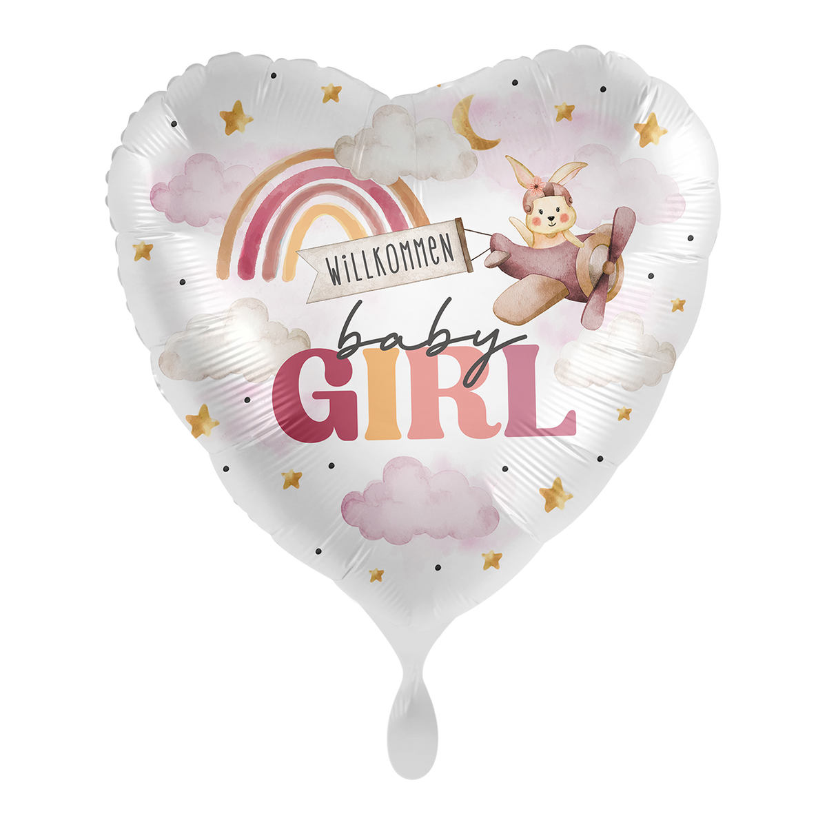 1 Ballon - Babygirl - Welkom Babygirl - NED