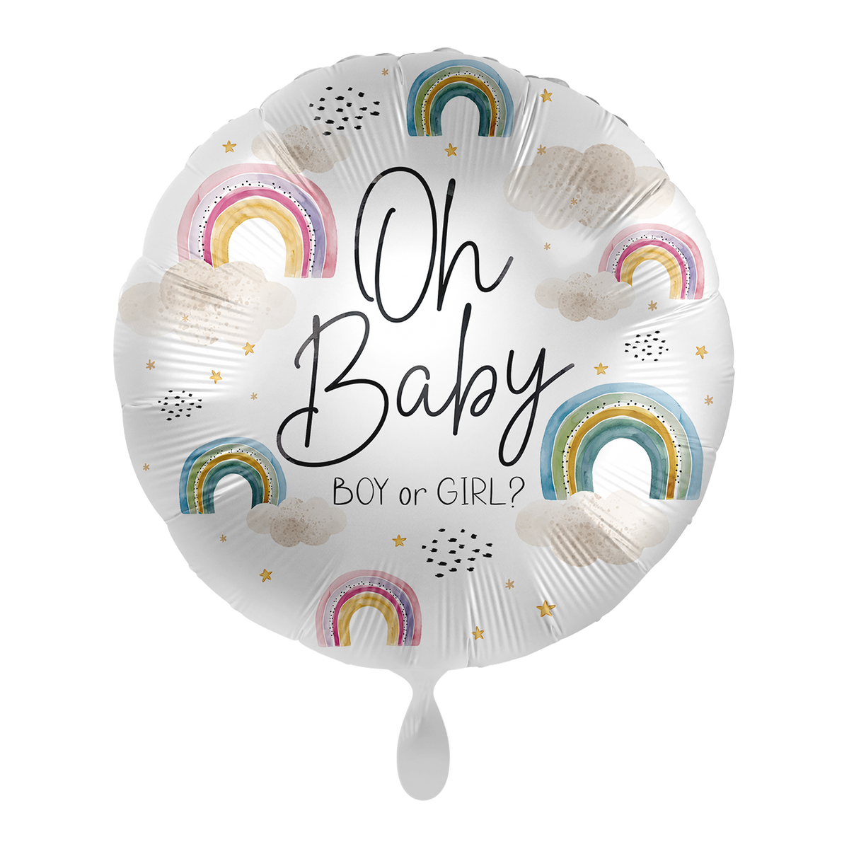 1 Ballon – Gender Reveal – Oh Baby – ENG