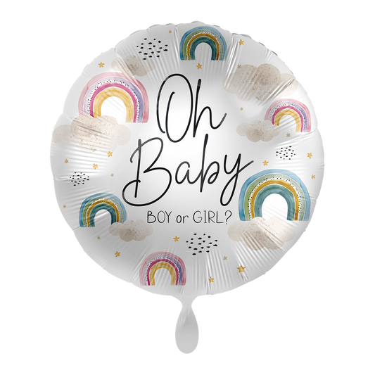 1 Ballon – Gender Reveal – Oh Baby – ENG
