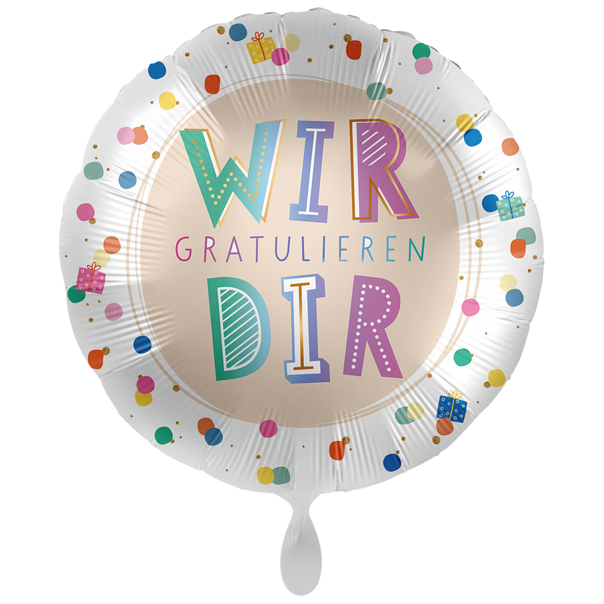 1 Ballon XXL - Polka Dots Verjaardag - GER