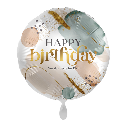 1 Ballon – Moderne natuurlijke verjaardag – GER