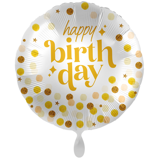 1 Ballon XXL - Shine Like Gold Birthday - ENG