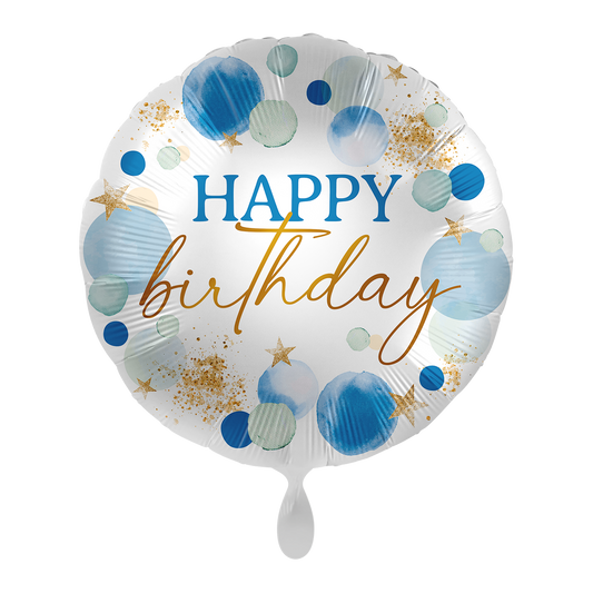 1 Ballon - Lucky Blue Birthday - NL