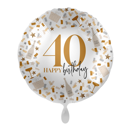 1 Ballon - Hallo aan een andere verjaardag 40 - GER