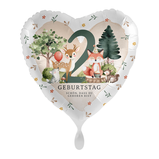 1 Ballon - Bosfeestje voor de 2e verjaardag - NLD