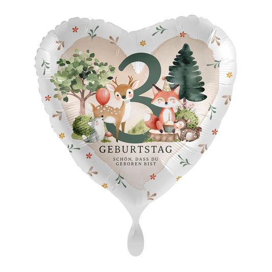 1 Ballon - Waldfeestje voor de 3e verjaardag - NL