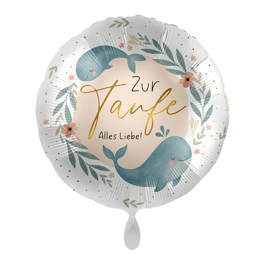 1 Ballon - Leuke walvissen voor de doop - NL