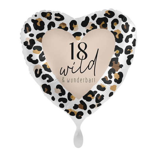 1 ballon - wild & vrolijk - Gefeliciteerd 18 - NL