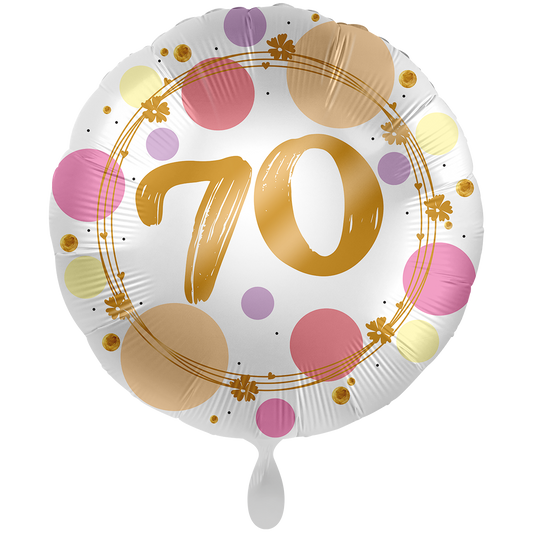1 ballon XXL - glanzende stippen 70 - UNIEK