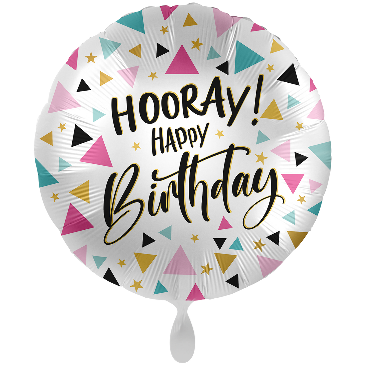 1 Ballon XXL - Hooray Happy Birthday - ENG