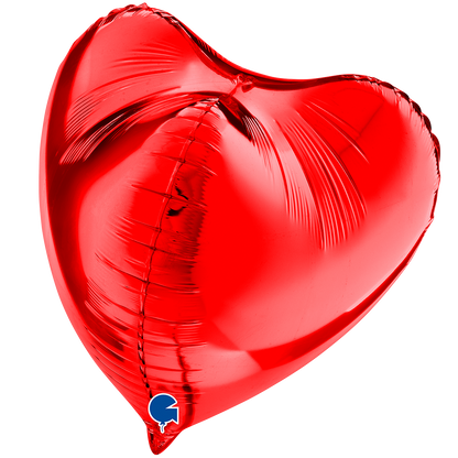 1 Ballon XL 3D - Hart - Rood