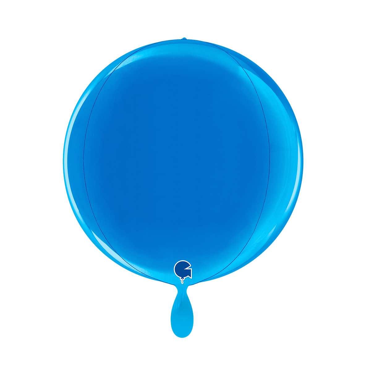 1 ballon 4D - Globe - blauw