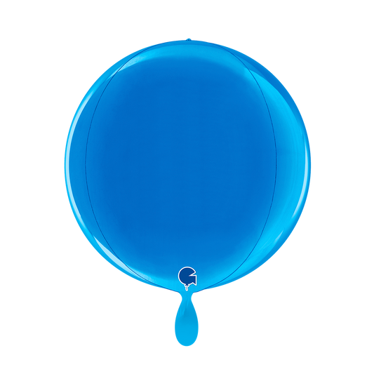 1 ballon 4D - Globe - blauw