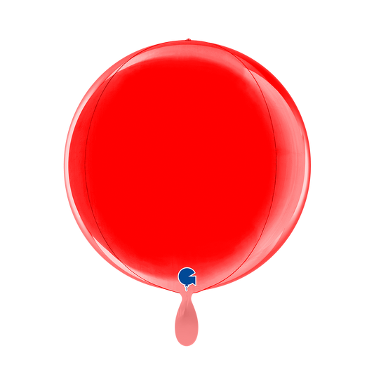 1 Ballon 4D - Globe - Rood