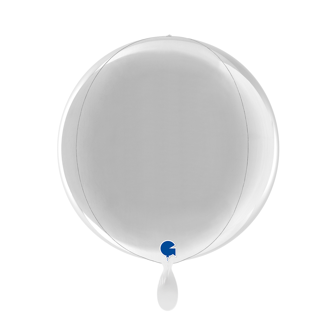 1 Ballon 4D - Globe - Zilver