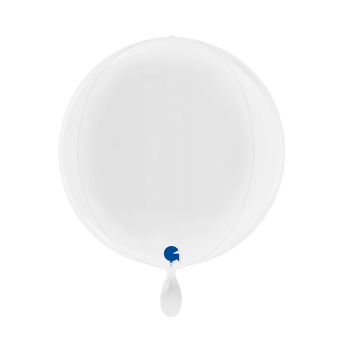 1 Ballon 4D - Globe - Wit