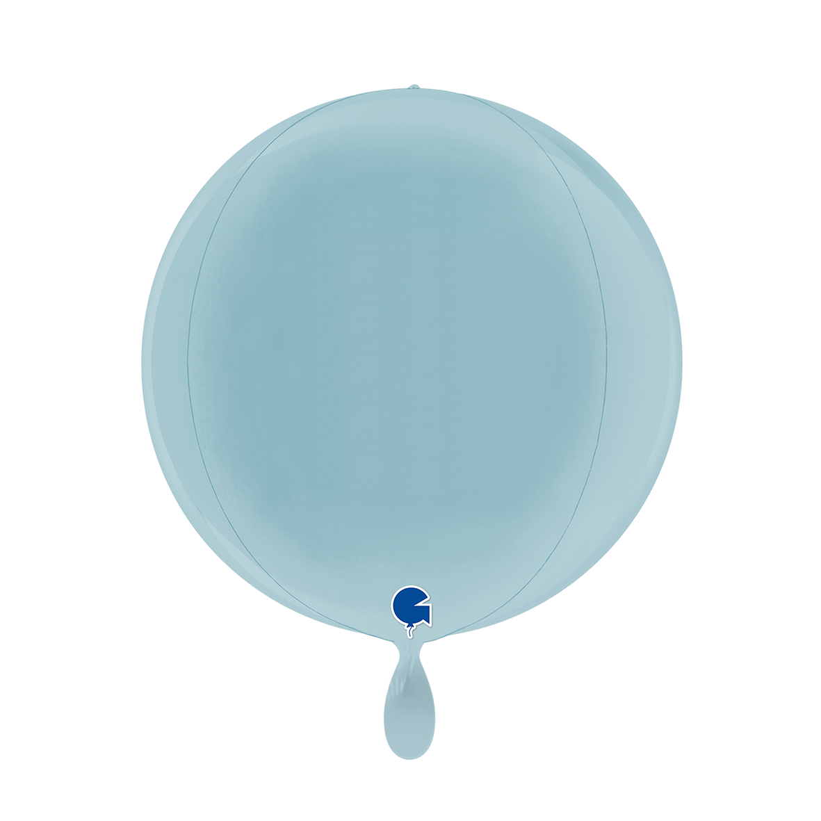 1 Ballon 4D - Globe - Pastelblauw