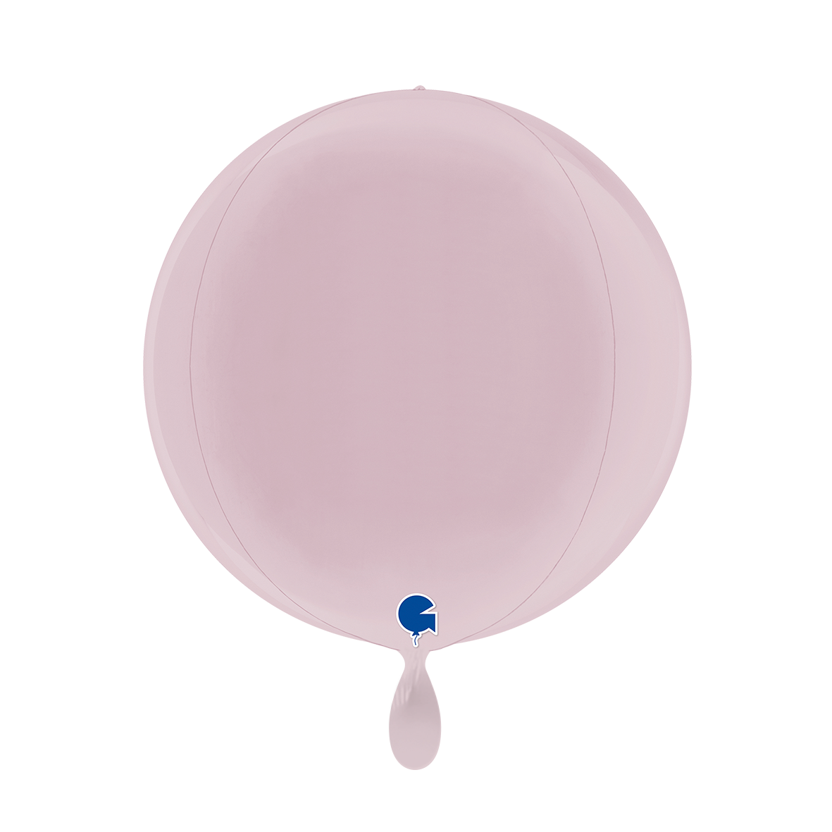 1 Ballon 4D - Globe - Pastelroze