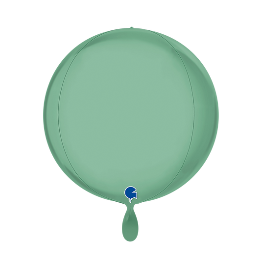 1 Ballon 4D - Globe - Platinum Tiffany