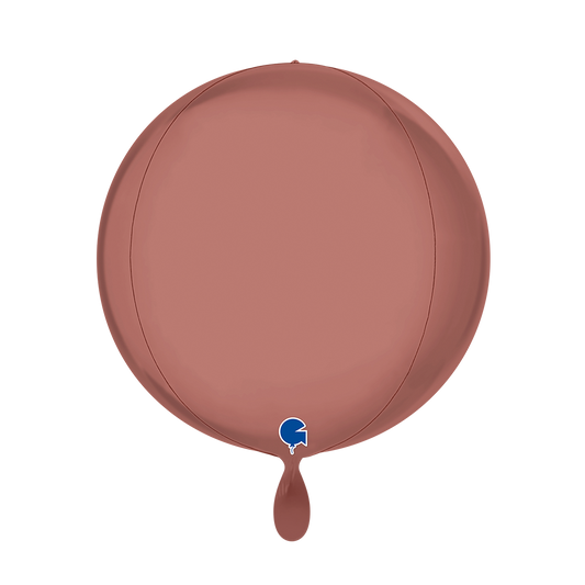 1 ballon 4D - Globe - Platina Rosé
