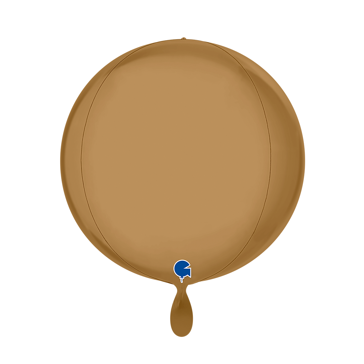 1 Ballon 4D - Globe - Platina Champagne