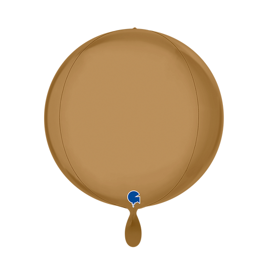 1 Ballon 4D - Globe - Platina Champagne